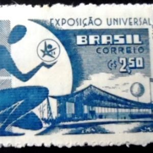 Selo postal de 1958 Exposição Bruxelas