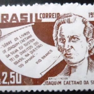 Selo postal do Brasil de 1958 Joaquim Caetano da Silva