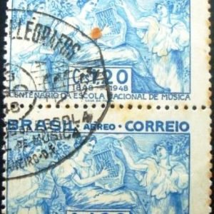 Par de selos postais AÉREOS de 1948 - A - 67 NCC