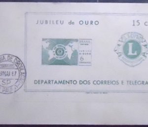 Envelope Comemorativo de 1967 Lions Club