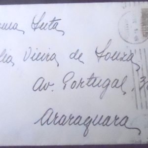 Envelope circulado em 1936 entre São Paulo x Araraquara