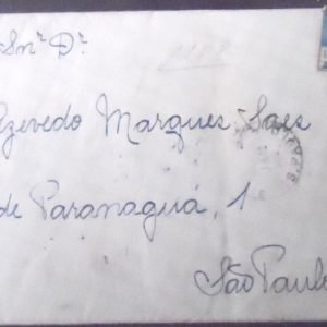 Envelope circulado em 1936 entre São Paulo x Araraquara 22