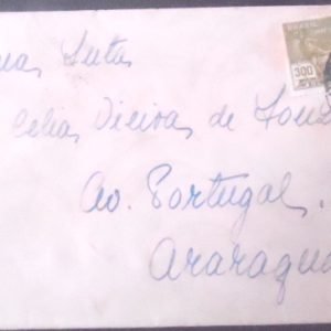 Envelope circulado em 1937 entre Araraquara x São Paulo