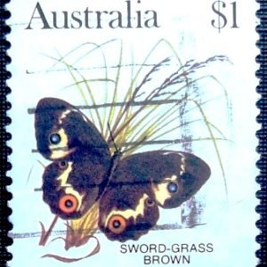 Selo postal da Austrália de 1983 - 848 U