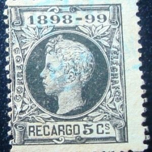 Selo da Espanha de 1898 imposto de Guerra