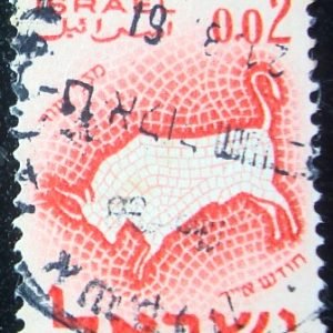 Selo postal de Israel de 1961 Taurus