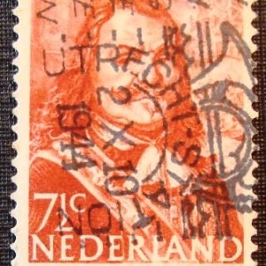 Selo postal da Holanda de 1946 Michiel Adriaanszoon de Ruyter