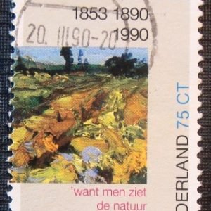 Selo postal da Holanda de 1990 The green Vineyard