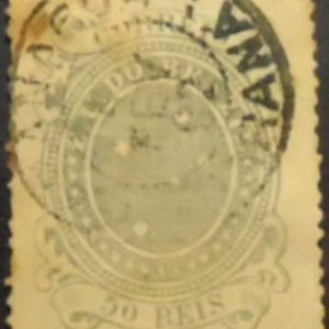 Selo postal do Brasil de 1890 Cruzeiro do Sul