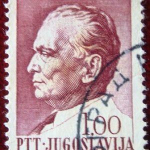 Selo postal da Iugoslávia de 1967 Josip Broz Tito