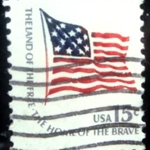 Selo postal dos Estados Unidos de 1978 Fort McHenry Flag