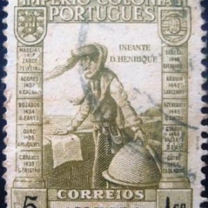 Selo postal comemorativo de Angola - 1938 - 281 U