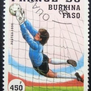 Selo postal Burkina Faso 1996 Game scene