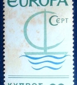 Selo postal do Chipre de 1966 Europa C.E.P.T.