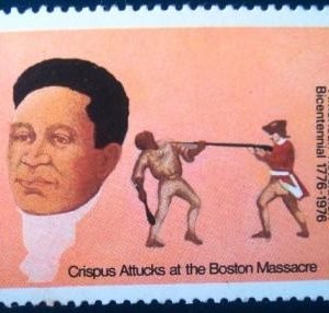 Selo postal de Grenada de 1975 Crispus Attucks