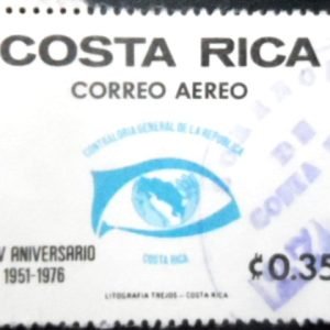 Selo postal da Costa Rica de 1976 Seeing Eye