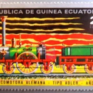 Selo postal do Guine Equatorial de 1972 Adler 1835