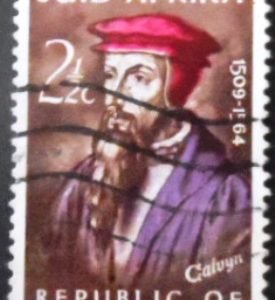 Selo postal da África do Sul de 1964 J. Calvin