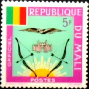 Selo postal do Mali de 1964 Mali Coat of Arms 5