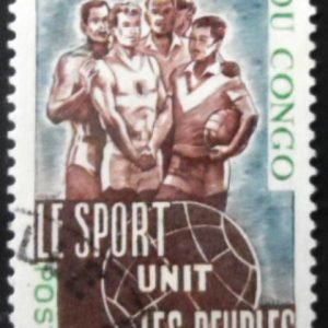 Selo postal da Rep. Popular do Congo de 1966 Athletes