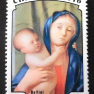 Selo postal Dominica 1976 Virgin and child