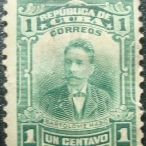 Selo postal de Cuba de 1911 Bartolomé Maso