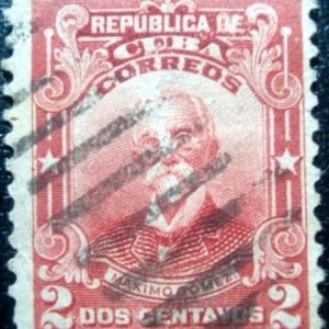 Selo postal de Cuba de 1911 Maximo Gomez 2