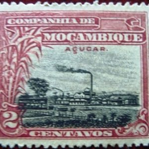 Selo postal de Moçambique (Sociedade) de 1918 Sugar refinery