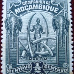 Selo postal de Moçambique (Sociedade) de 1918 Native and Ivory