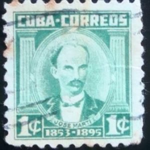 Selo postal de Cuba de 1954 José Marti