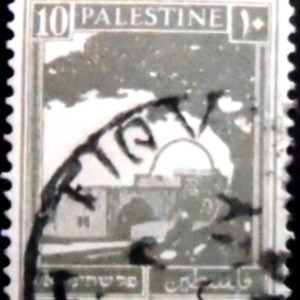 Selo postal da Palestina de 1927 Rachel's Tomb 10