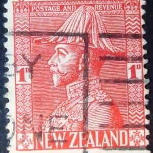 Selo postal definitivo da Nova Zelandia de 1926 - King George V
