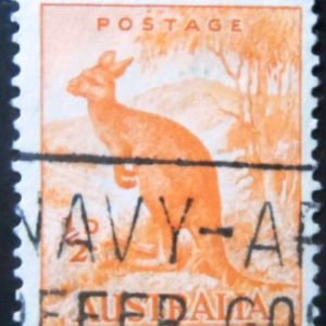 Selo postal da Austrália de 1942 Red Kangaroo