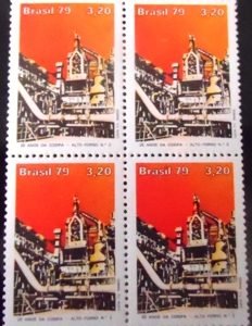 Quadra de selos do Brasil de 1979 COSIPA