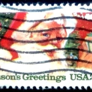 Selo postal dos Estados Unidos de 1983 Santa Claus