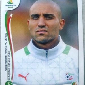 Figurinha 598  - Rafik Zoheir Djebbour da seleção da Argélia