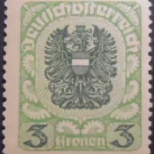 Selo postal definitivo Áustria Coat of Arms 1921