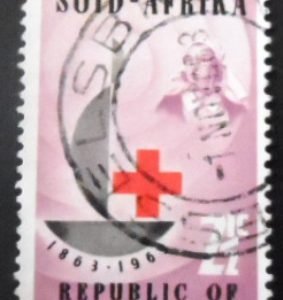 Selo postal da África do Sul de 1963 Centenary of Red Cross