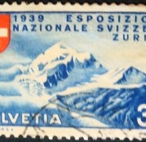 Selo postal da Suíça de 1939 Swiss Exhibition