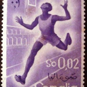 Selo postal da Somália de 1958 Running