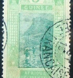 Selo postal da Guineé de 1913 Ford of Kitim 5c