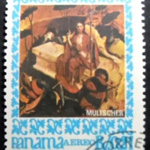 Selo postal do Panamá de 1967 The Arisen Christ