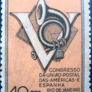 Selo postal Comemorativo do Brasil de 1946 - C 215 n