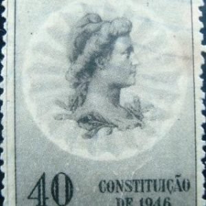 Selo postal Comemorativo emitido no Brasil em 1946 - C 223 N