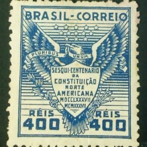 Selo postal comemorativo do Brasil de 1937 - C 126 N