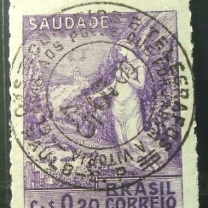 Selo postal de 1945 Saudade - C 198 NCC