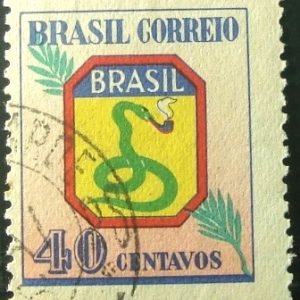 Selo postal Comemorativo do Brasil de 1945 - C 207 U