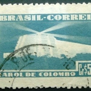 Selo postal Comemorativo do Brasil de 1946 - C 222 U