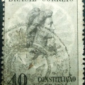 Selo postal Comemorativo do Brasil de 1946 - C 223 U