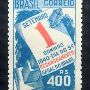 Selo postal do Brasil de 1941 5º Recenseamento